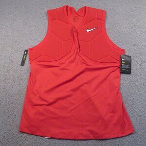 Nike Pro Men's Sleeveless Padded Football Top XL Red Vapor Speed 2 Shirt